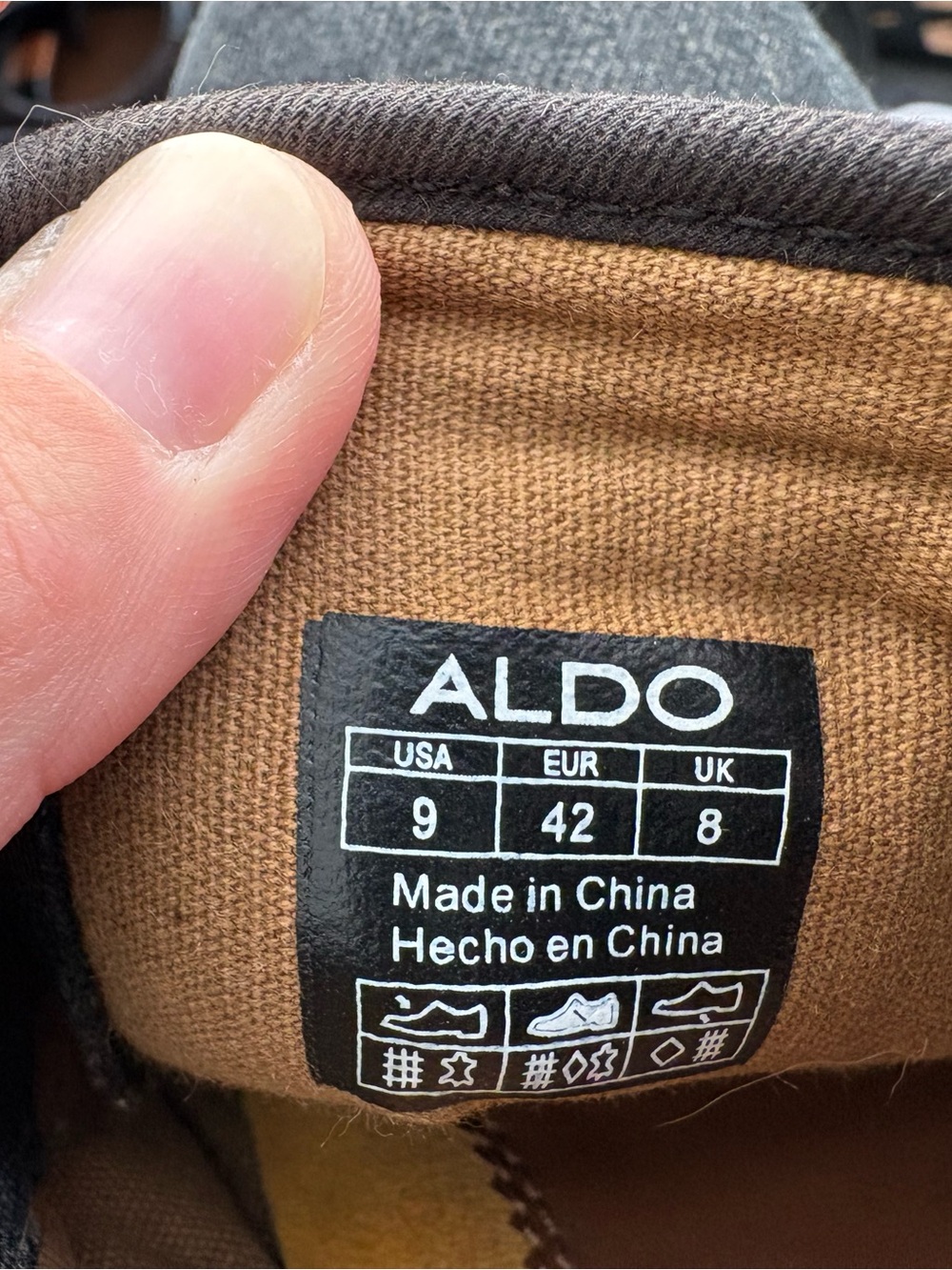 ALDO Men's Slip-On Loafers in Brown and Black Trim